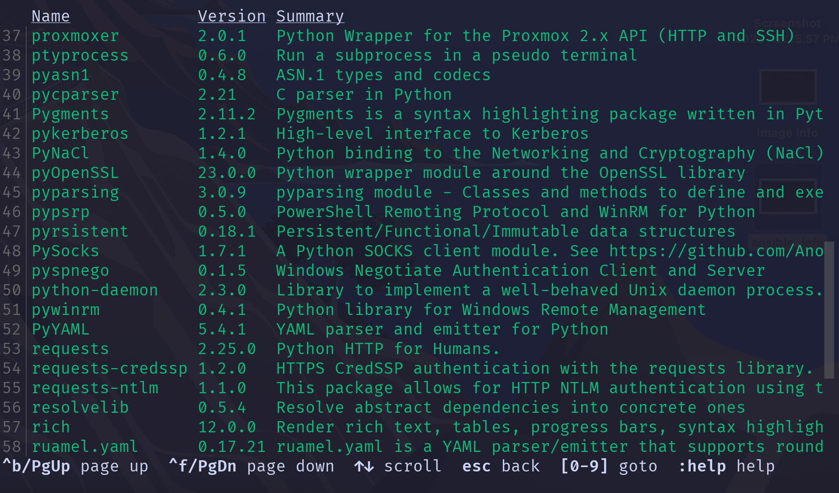 Python packages